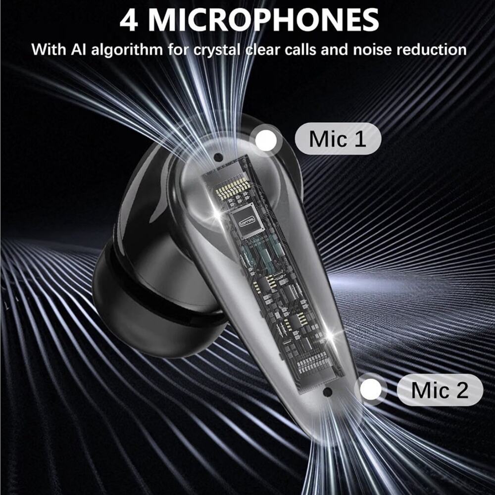 Wireless In-Ear Earbuds (Double) Bluetooth 2.4GHz USB-C Dongle ANC Mic - Picture 5 of 7